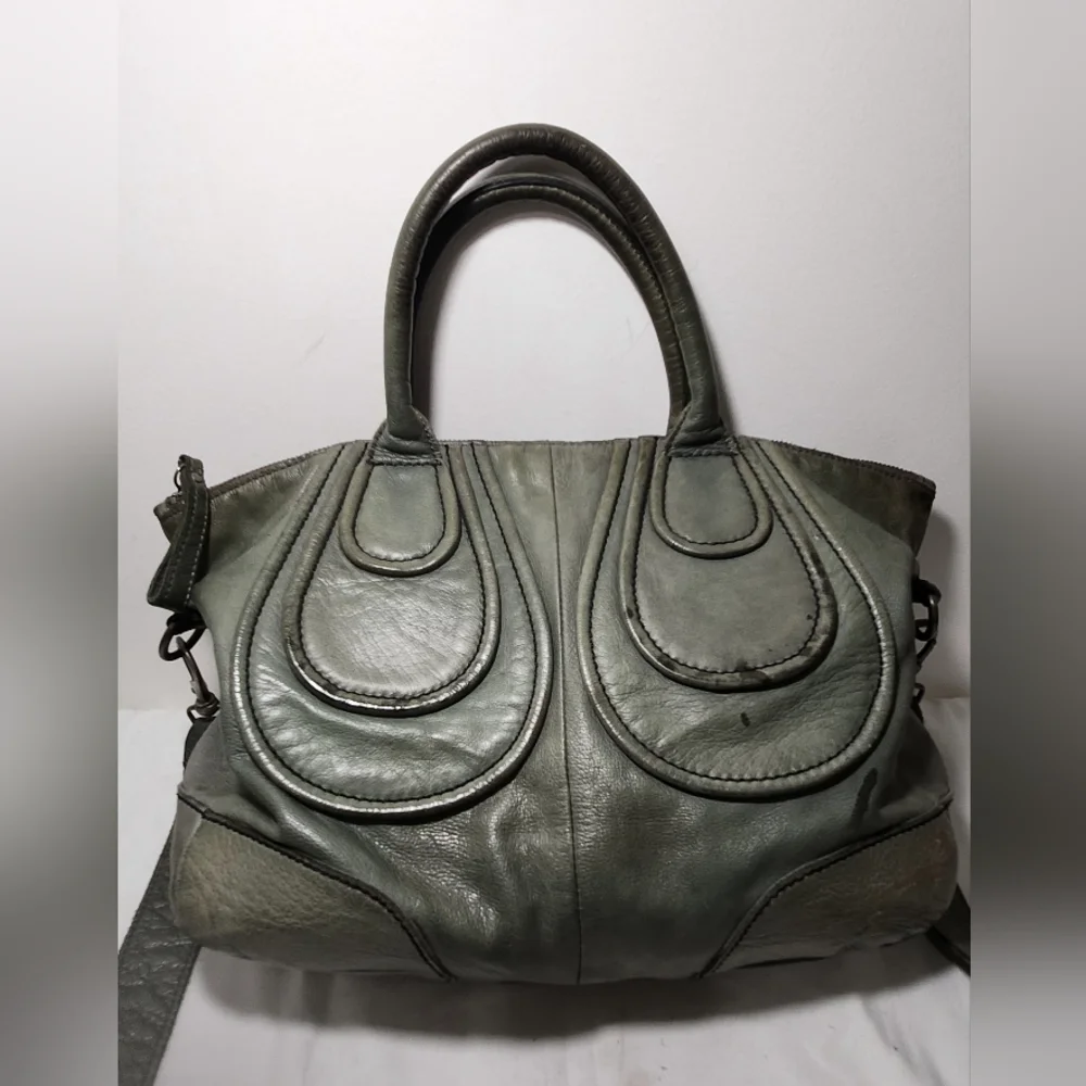 Liebskind Distressed Leather Satchel with Removable Shoulder Strap - Picture 13 of 14